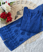 Razia Chikankar Hand Embroideredi Pant Set With Free Gift  💝  Inside