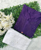 RAYON HEAVY KURTI WITH MUKAiSH WORK