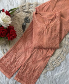 Razia Chikankar Hand Embroideredi Pant Set With Free Gift  💝  Inside