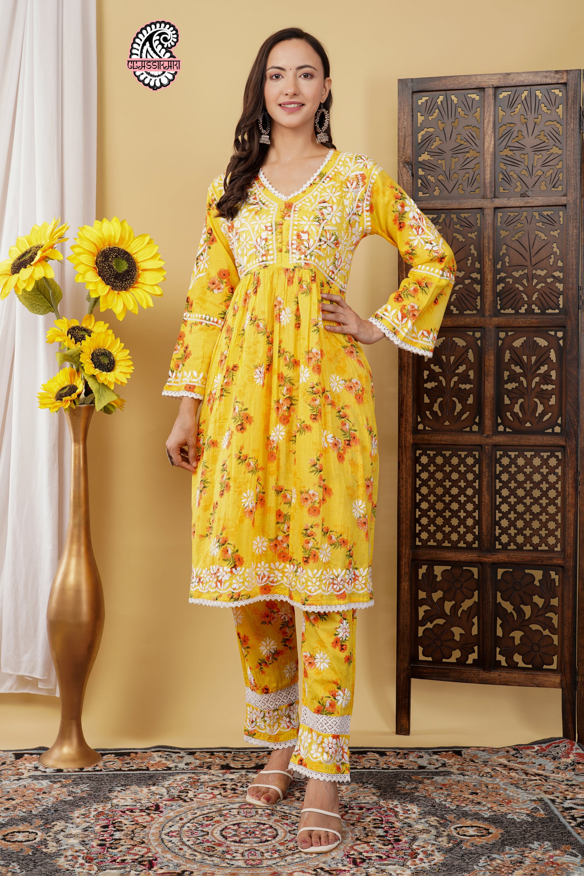 FLOWERPRINT AFGANI GOWN SET WITH FREE GIFT 💝  INSIDE