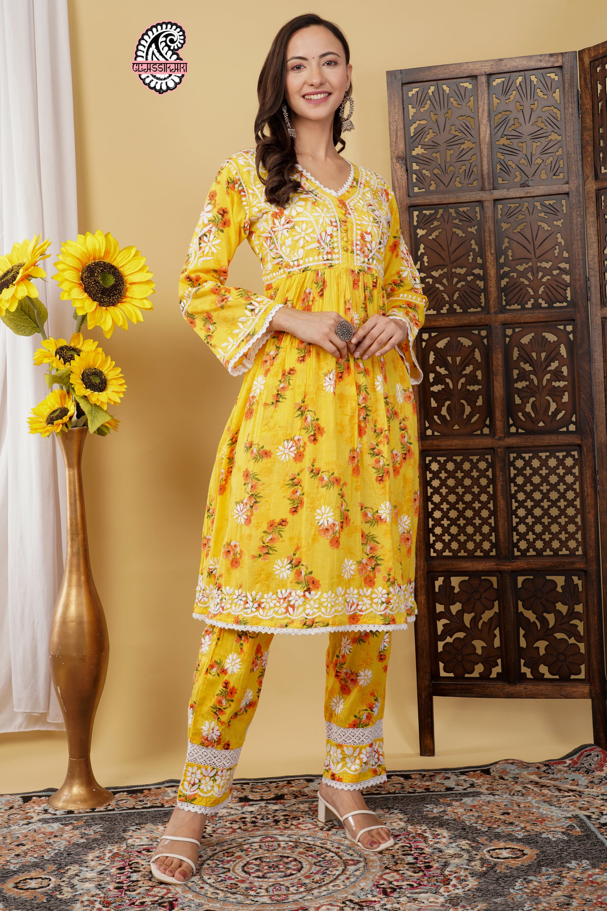 FLOWERPRINT AFGANI GOWN SET WITH FREE GIFT 💝  INSIDE