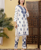 CHANDERI CO-ORD SET WITH  COLOUR THREAD WITH FREE GIFT 💝  INSIDE