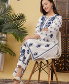 CHANDERI CO-ORD SET WITH  COLOUR THREAD WITH FREE GIFT 💝  INSIDE