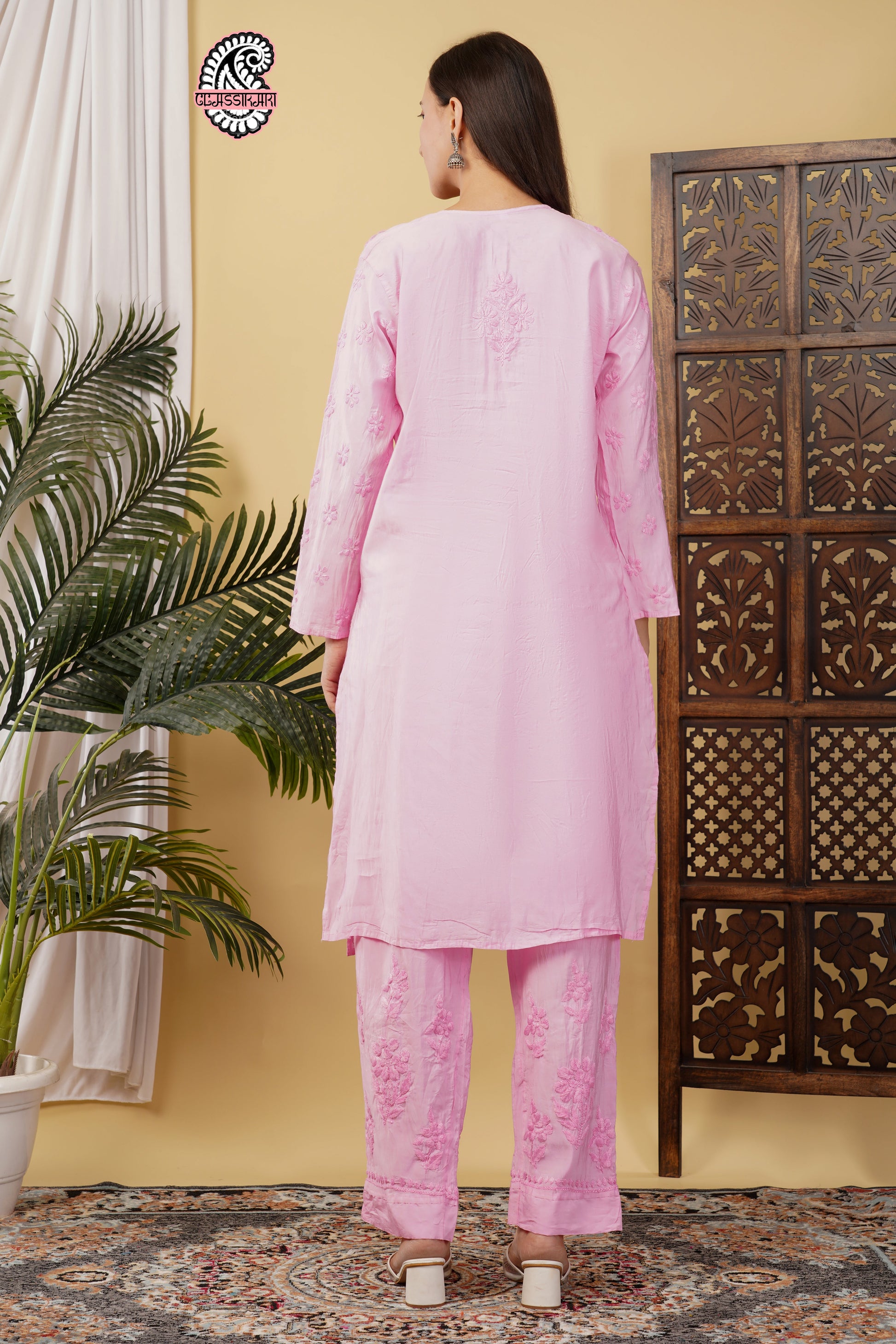 CHANDERI TONE WORK CO-ORD SET WITH FREE GIFT 💝  INSIDE
