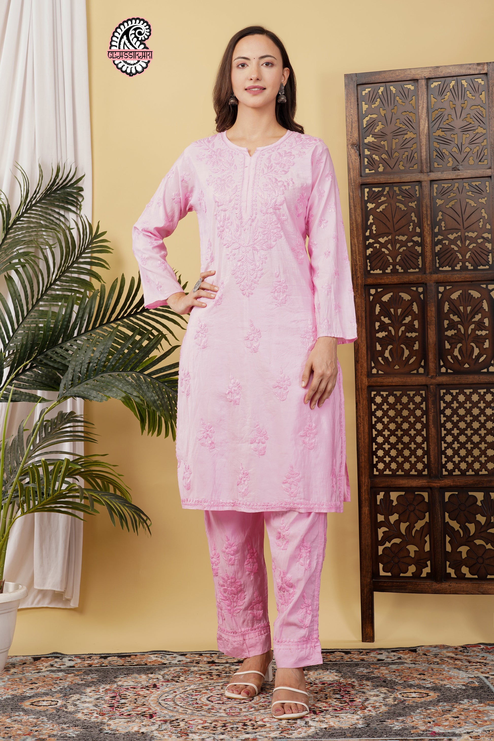 CHANDERI TONE WORK CO-ORD SET WITH FREE GIFT 💝  INSIDE