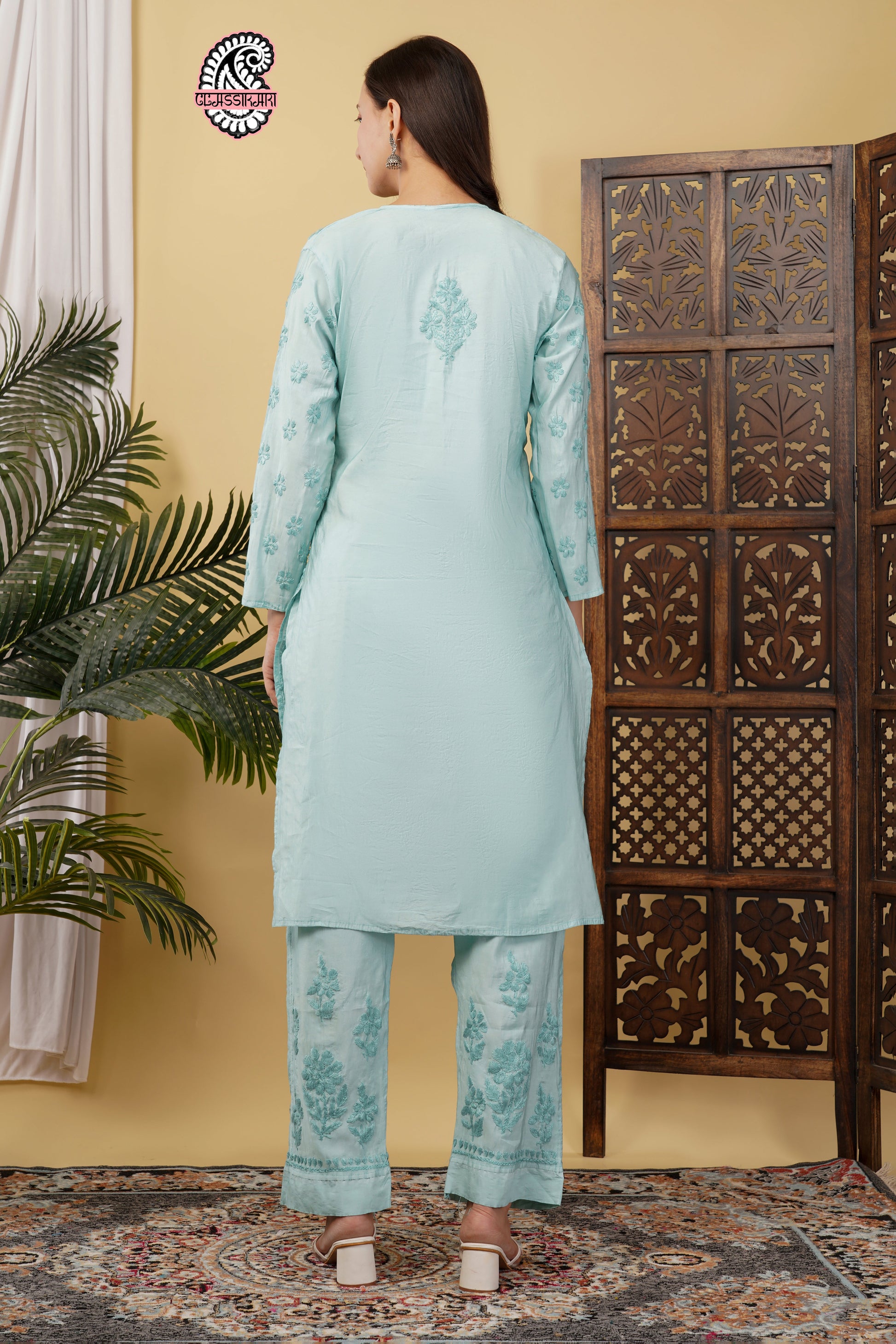 CHANDERI TONE WORK CO-ORD SET WITH FREE GIFT 💝  INSIDE