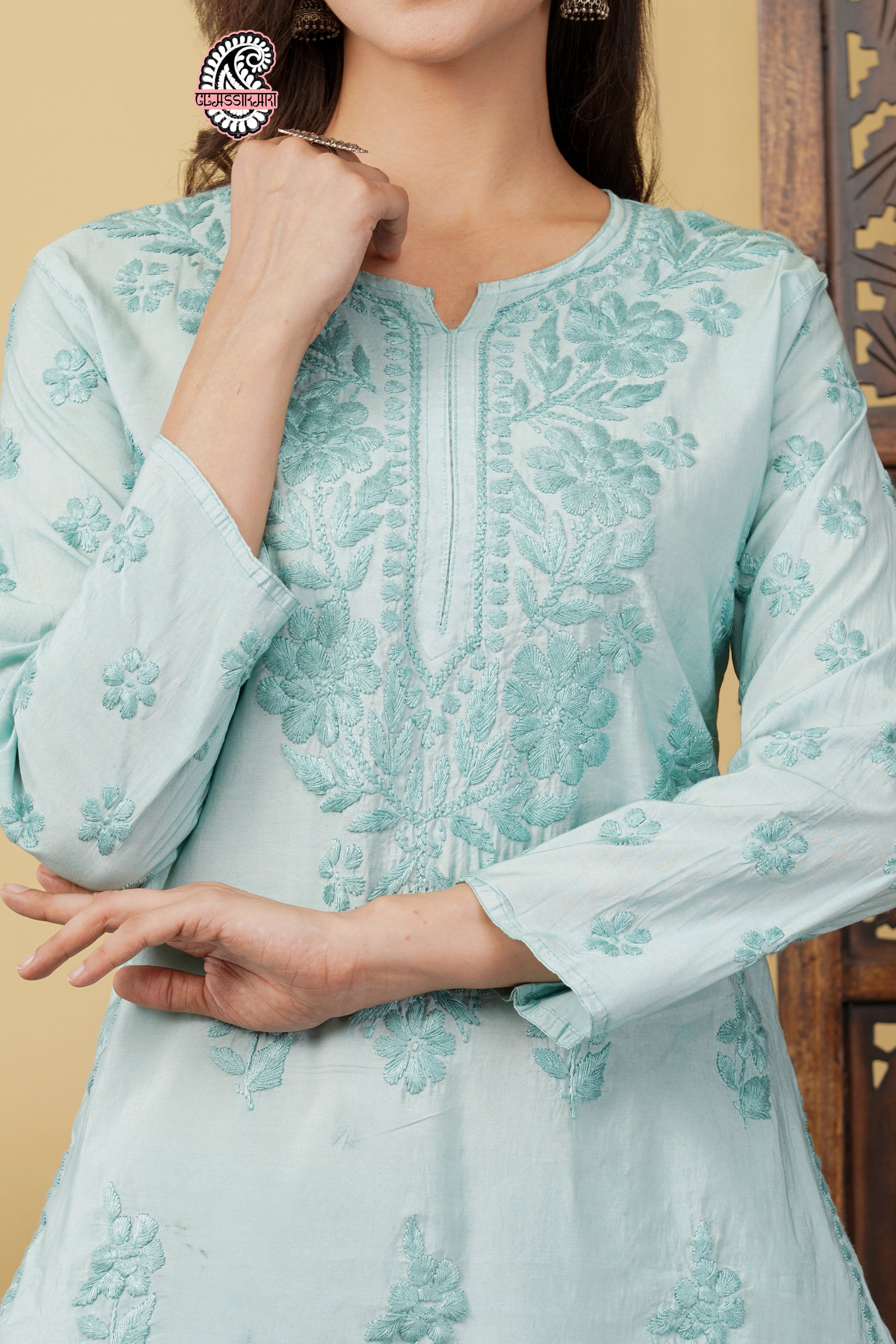 CHANDERI TONE WORK CO-ORD SET WITH FREE GIFT 💝  INSIDE