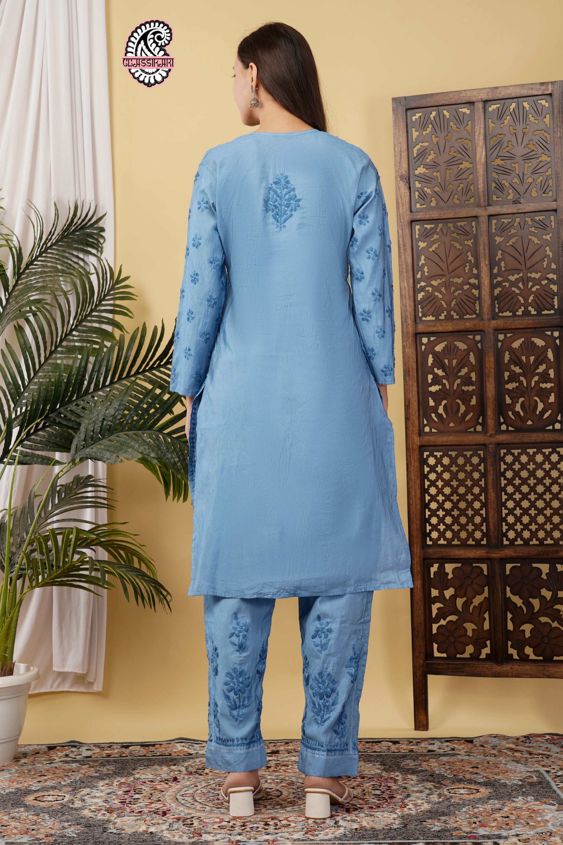 CHANDERI TONE WORK CO-ORD SET WITH FREE GIFT 💝  INSIDE