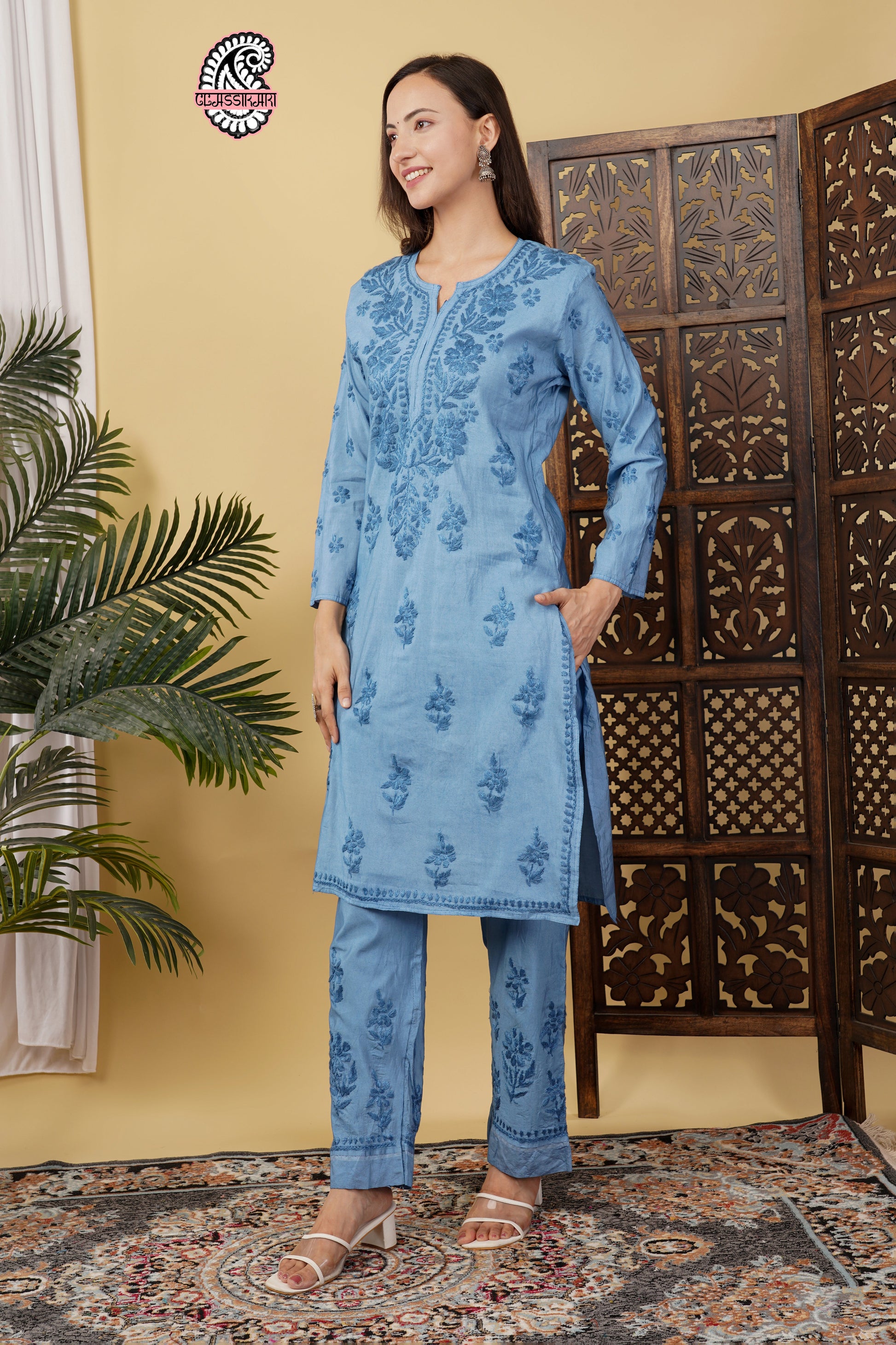 CHANDERI TONE WORK CO-ORD SET WITH FREE GIFT 💝  INSIDE