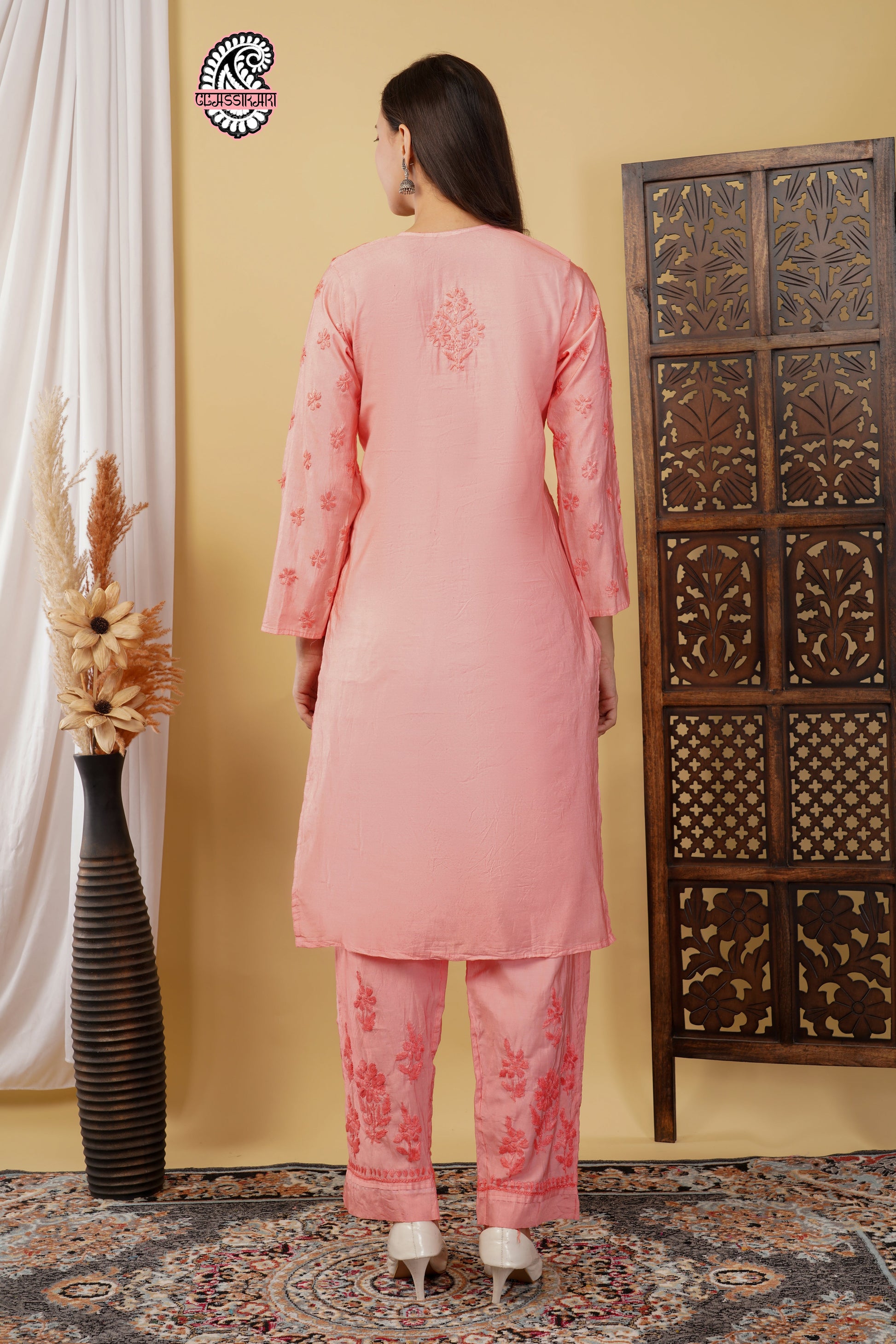 CHANDERI TONE WORK CO-ORD SET WITH FREE GIFT 💝  INSIDE
