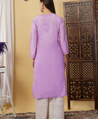 CHANDERI KURTI WITH HEAVY WORK WITH FREE GIFT 💝  INSIDE