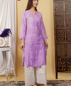 CHANDERI KURTI WITH HEAVY WORK WITH FREE GIFT 💝  INSIDE
