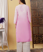 CHANDERI KURTI WITH HEAVY WORK WITH FREE GIFT 💝  INSIDE