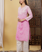CHANDERI KURTI WITH HEAVY WORK WITH FREE GIFT 💝  INSIDE