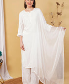 Most Comfortabe Rayon Ombrae Hand Embroidered Full Suit