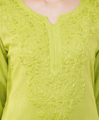Most Comfortabe Rayon Ombrae Hand Embroidered Full Suit