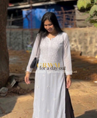 NOOR CHIKANKARI KURTI YELLOW