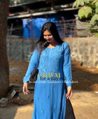 NOOR CHIKANKARI KURTI LAVENDER