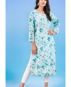 Neitra hand-embroidered malmal Kurti