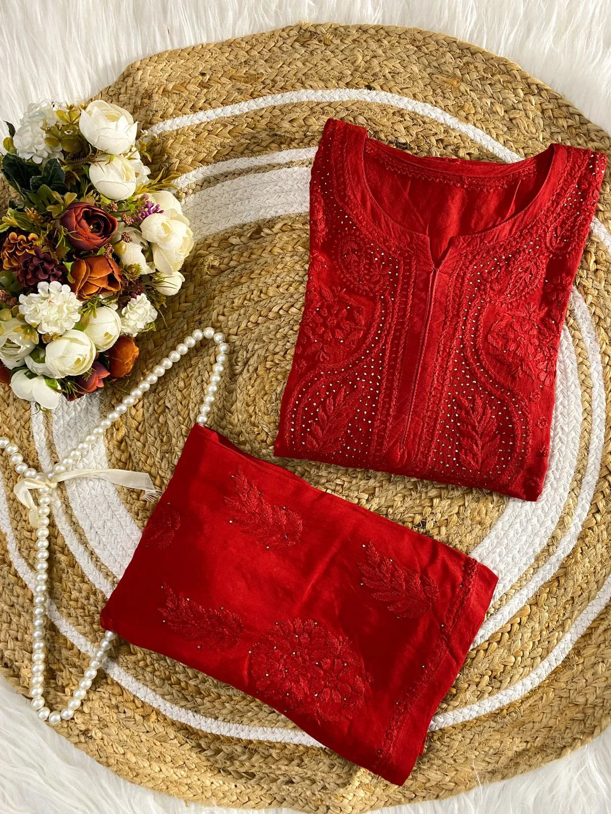 RAYON CHANDNI MUKAISH SET
