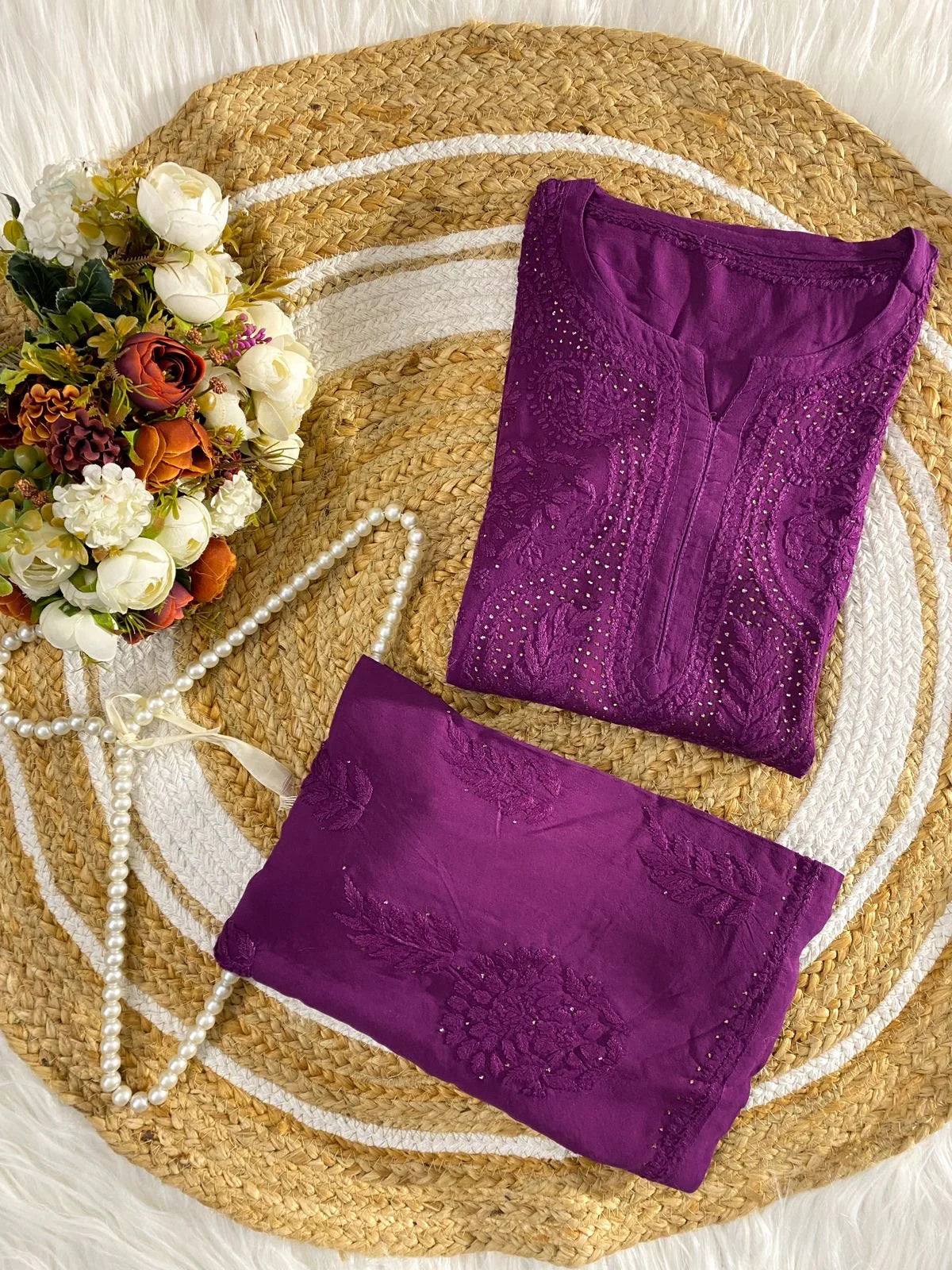 RAYON CHANDNI MUKAISH SET