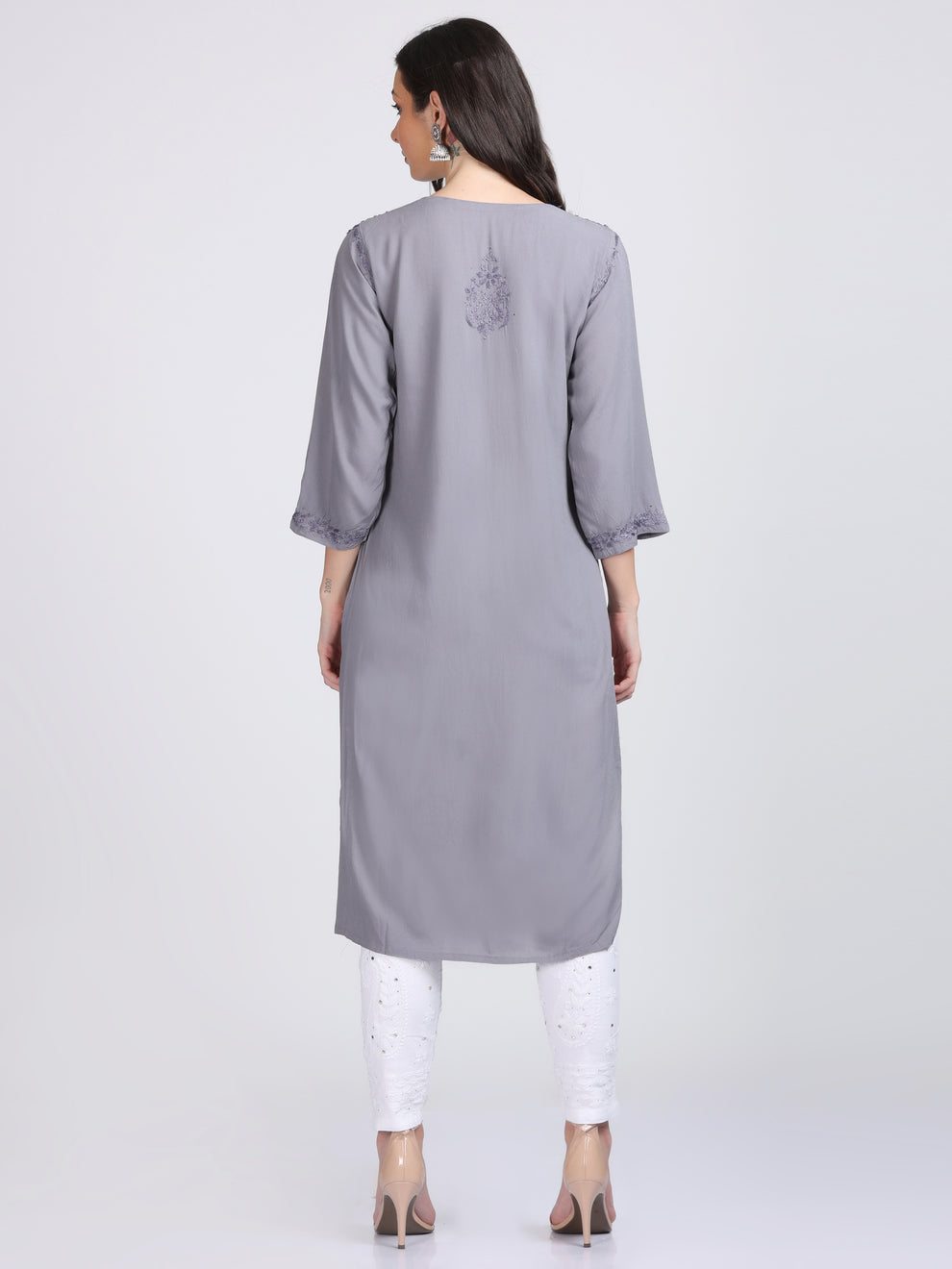Versatile and Stylish Mukesh Embroidery in Rayon Kurti With Free Gift 💝 Inside