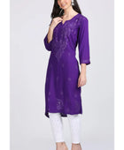 Versatile and Stylish Mukesh Embroidery in Rayon Kurti With Free Gift 💝 Inside