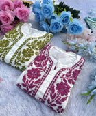 CHANDERI CO-ORD SET WITH  COLOUR THREAD WITH FREE GIFT 💝  INSIDE