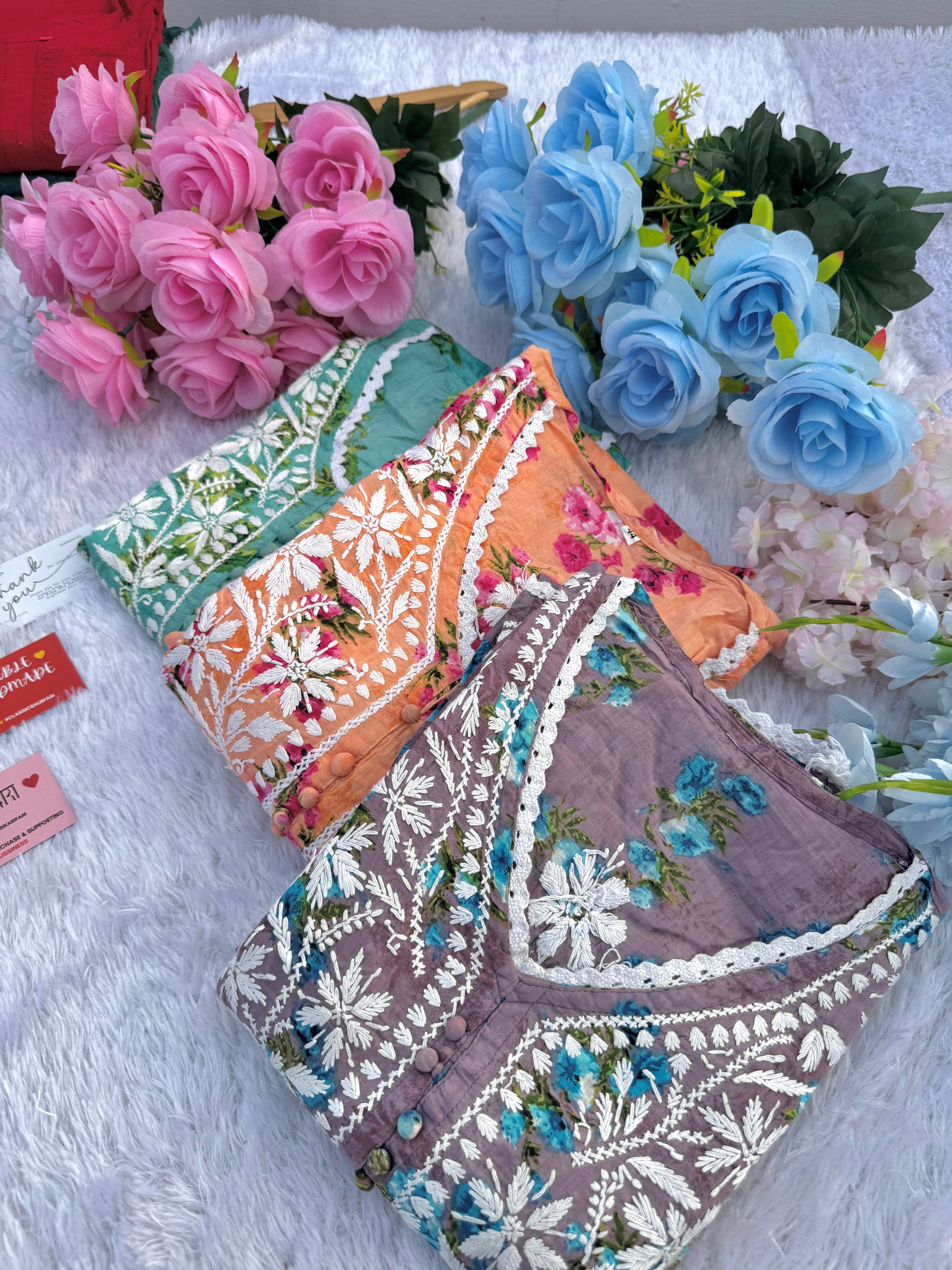 FLOWERPRINT AFGANI GOWN SET WITH FREE GIFT 💝  INSIDE