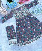 FLOWERPRINT AFGANI GOWN SET WITH FREE GIFT 💝  INSIDE