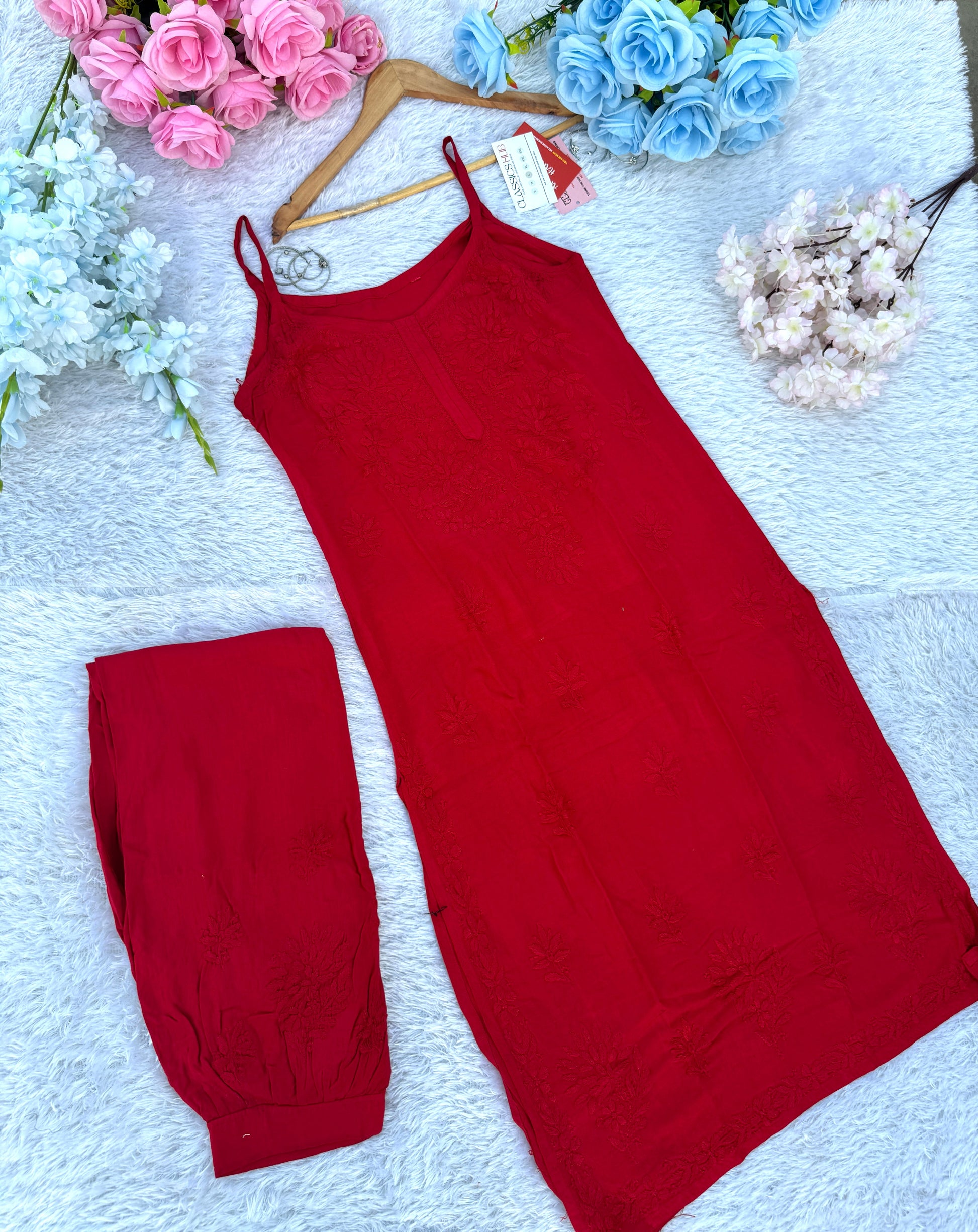 RAYON NOODLE STRAP COORD SET WITH FREE GIFT 💝  INSIDE