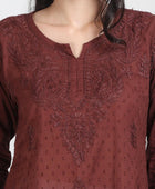 NAAZI SHORT COTTON HANDWORK KURTI