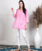 NAAZI SHORT COTTON HANDWORK KURTI