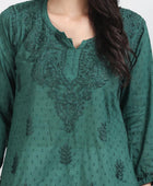 NAAZI SHORT COTTON HANDWORK KURTI