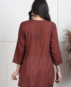 NAAZI SHORT COTTON HANDWORK KURTI