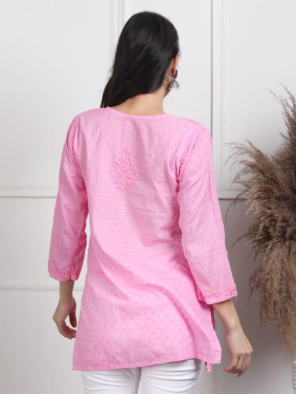 NAAZI SHORT COTTON HANDWORK KURTI