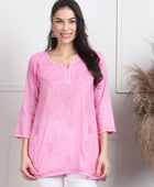 NAAZI SHORT COTTON HANDWORK KURTI