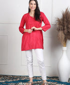 NAAZI SHORT COTTON HANDWORK KURTI