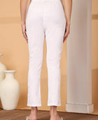 HAND EMBROIDERED SIDE WORK LYCRA PANT