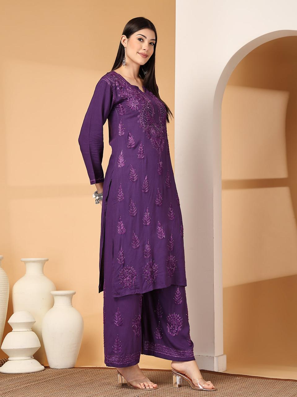 RAYON CHANDNI MUKAISH SET