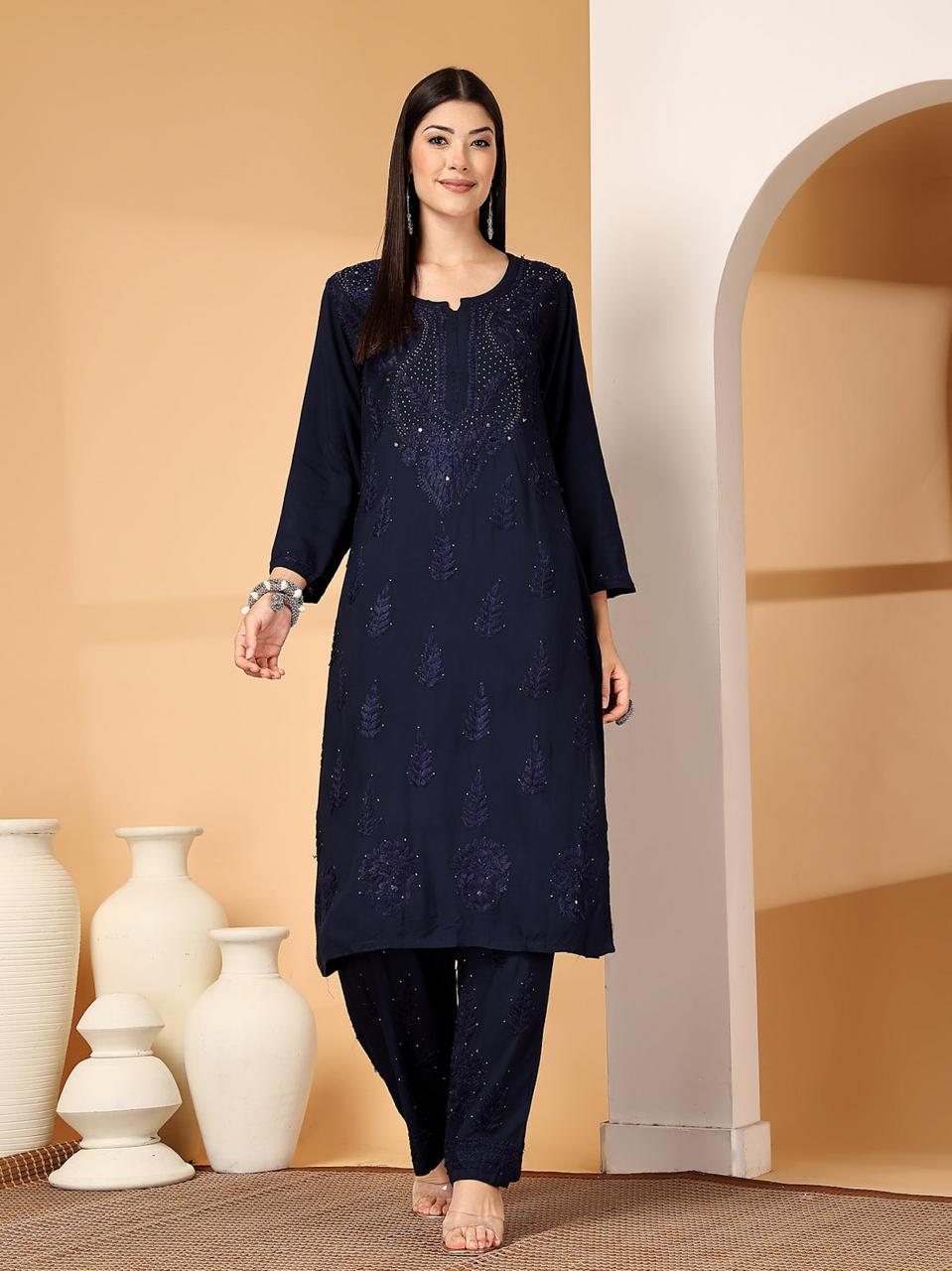 RAYON CHANDNI MUKAISH SET