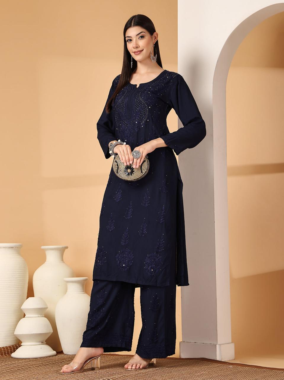 RAYON CHANDNI MUKAISH SET