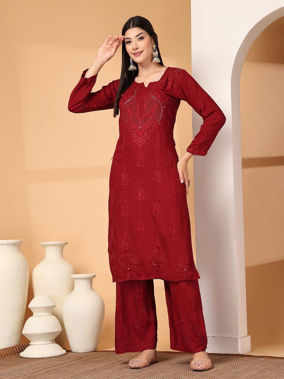 RAYON CHANDNI MUKAISH SET