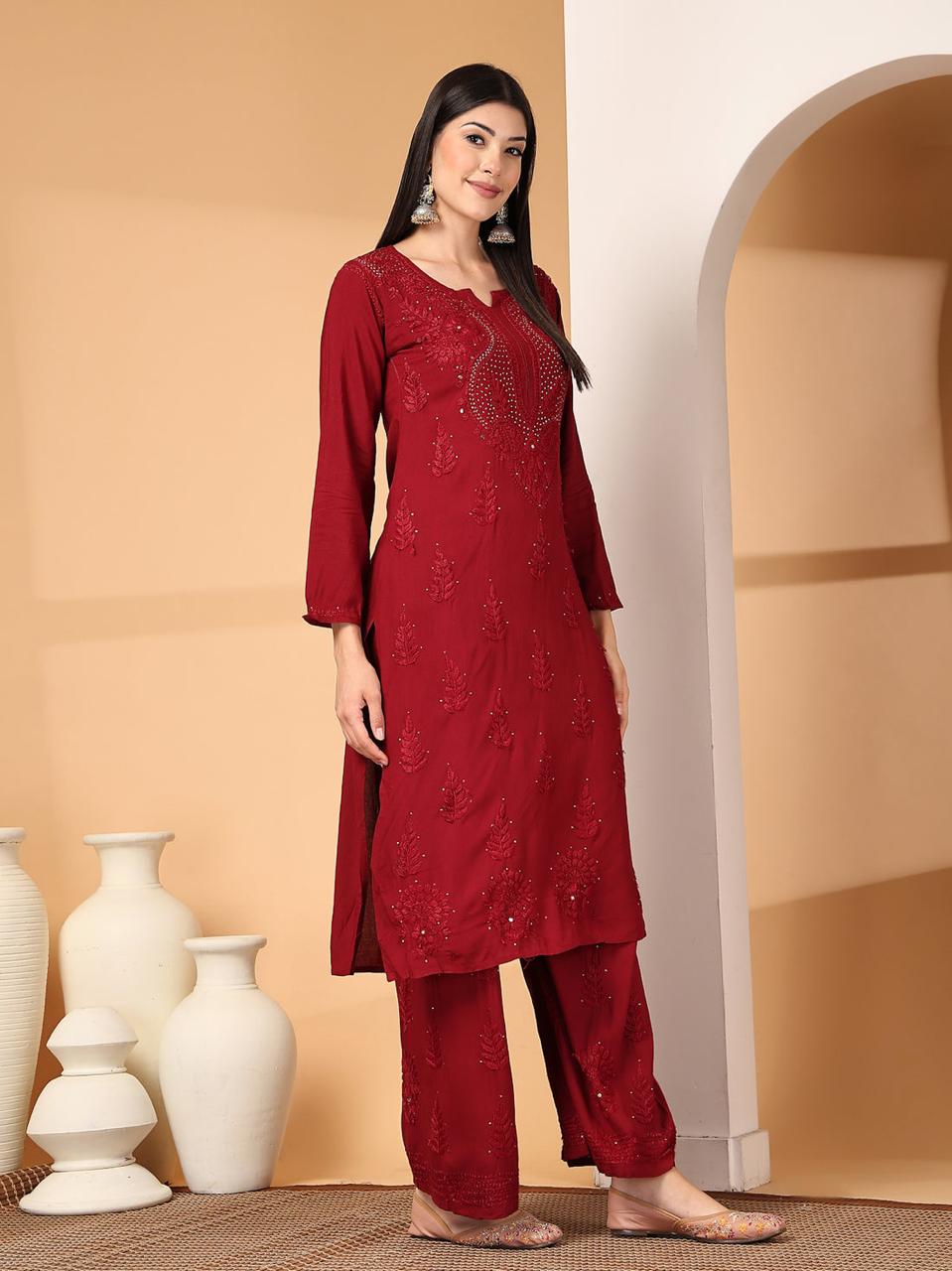 RAYON CHANDNI MUKAISH SET