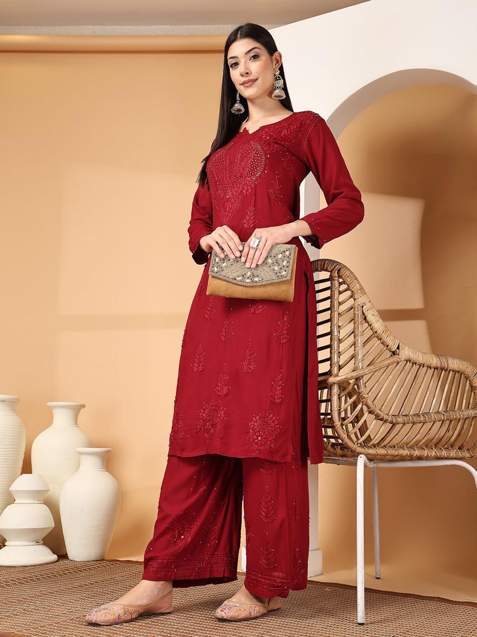 RAYON CHANDNI MUKAISH SET