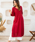 Versatile and Stylish Mukesh Embroidery in Rayon Kurti With Free Gift 💝 Inside