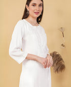 NOOR CHIKANKARI KURTI YELLOW