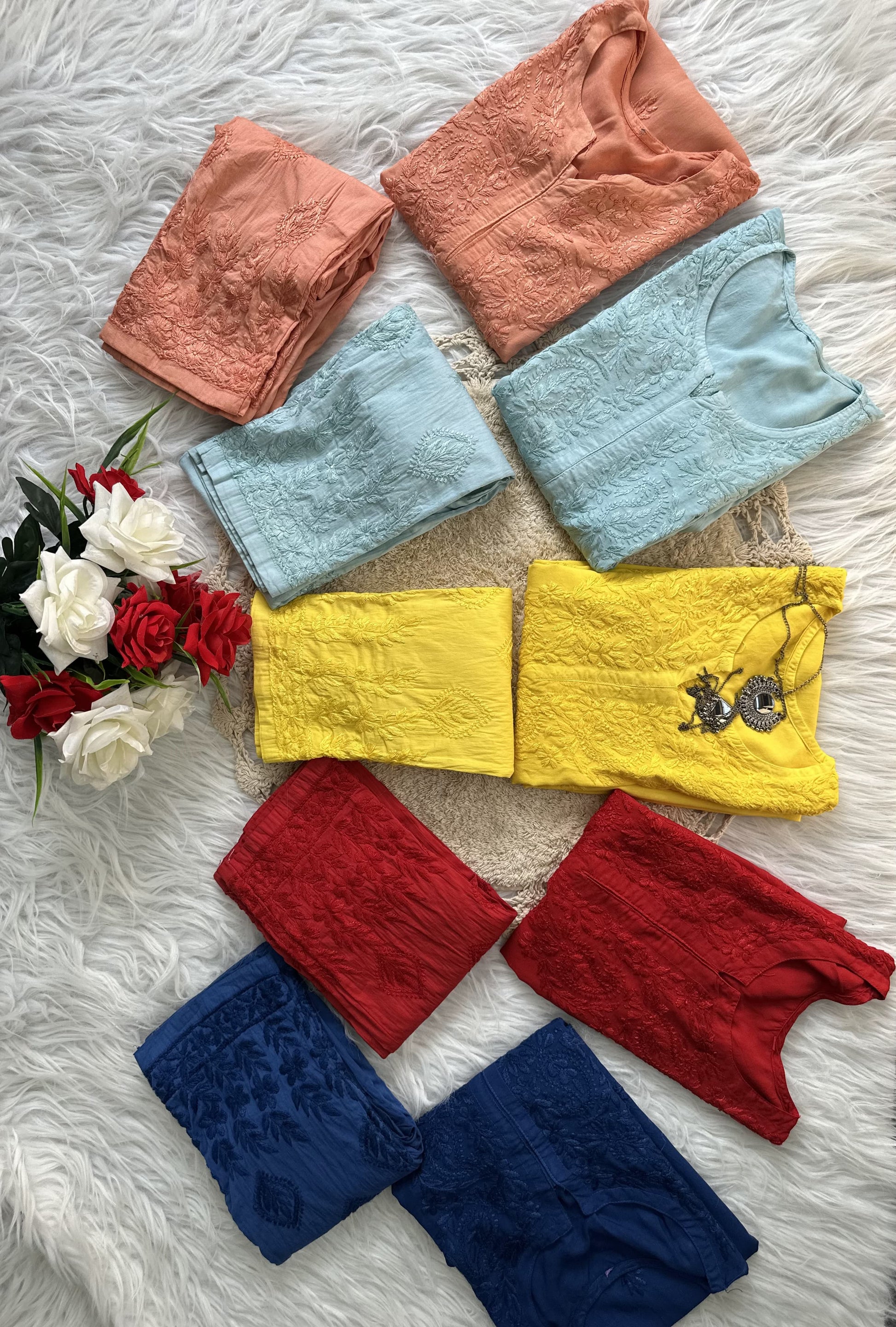 Razia Chikankar Hand Embroideredi Pant Set With Free Gift  💝  Inside