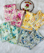 HAND EMBROIDED MAL MAL PRINTED CO-ORD SET